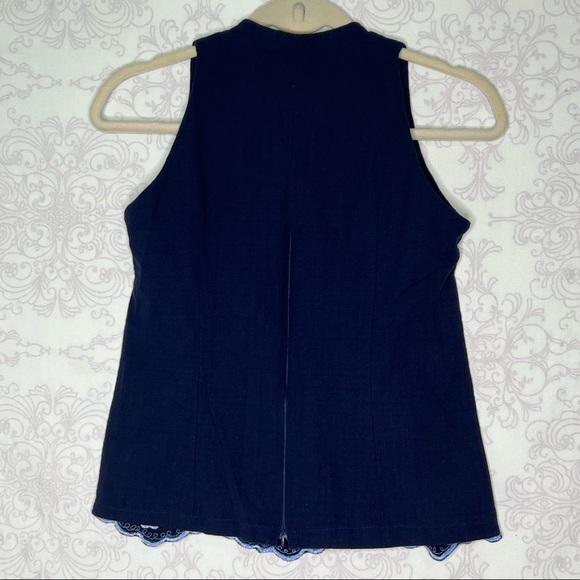 Mexican Handmade floral embroidered top zipper size 32 Medium - Picture 4 of 11